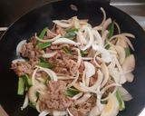 簡単牛焼肉作り方1写真