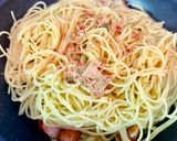 えびチャーハンの素で大葉ペペロンチーノ作り方11写真