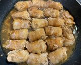豚肉巻の玉ねぎ炒め盛り作り方4写真