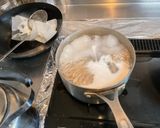 蕎麦とキノコのパスタ作り方1写真
