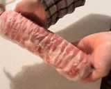 大葉とクリームチーズの豚肉巻き作り方3写真