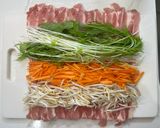 にんにくだし醤油で、野菜の巨大肉巻き作り方3写真