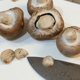 【楽めし】マッシュルームとベーコンのバター醤油作り方1写真