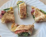 朝食トルティーヤ☆生ハム水菜タコスサラダ作り方3写真
