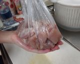 ナスと鶏もも肉の甘酢炒め作り方1写真