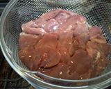 鶏レバー　にんにく炒め作り方1写真