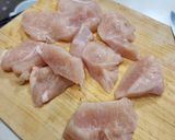 鶏ムネ肉の揚げ焼きのタルタルソース添え作り方7写真