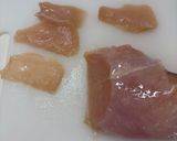 カリカリ鶏胸肉のカブあん作り方1写真