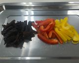 常備菜♪きくらげとパプリカのピクルス作り方1写真