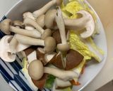 お一人様簡単洋風トンテキ味豆腐野菜炒め作り方9写真