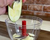 食べれる器☆ズッキーニボート作り方1写真