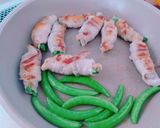 ＊スナップエンドウの豚肉巻き醤油麹焼き＊作り方4写真