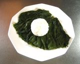 フキの葉 卵焼き 海苔 3層包みおにぎり作り方2写真
