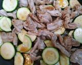 簡単今日の夕飯ズッキーニ豚こまポン酢炒め作り方6写真