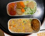 全てレンジ冷めても美味しい餃子炒飯弁当作り方16写真