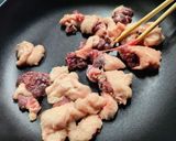 羆 ヒグマ肉のネギ塩焼き /熊肉を気軽に作り方1写真
