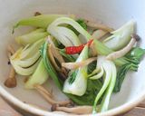 青梗菜と豚バラのキムチ炒め♪作り方2写真