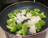 ブロッコリー鶏肉レモン炒め作り方5写真