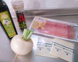 ＊カブと生ハムの焼きチーズサラダ＊作り方1写真