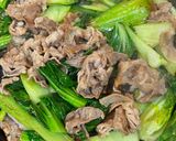 チンゲン菜と豚肉の塩だれ炒め作り方4写真