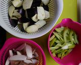 CookDoをセロリと茄子でアレンジ作り方1写真