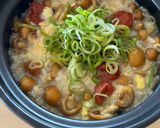 激ウマ！なめこと梅干しの雑炊🥣🍄作り方8写真