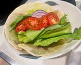 ひき肉サラダ de 市販のトルティーヤ作り方4写真