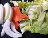 鉄板味噌焼うどん作り方2写真