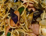 ナスいっぱいでナポリタン焼きそば作り方5写真