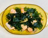 鮭とわかめのレンジ蒸し作り方6写真