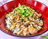 糖尿病　更年期　赤魚粕漬けガーリックバターポン丼作り方4写真