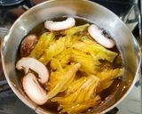 新若布、セロリの芯の葉、豆腐のお味噌汁作り方2写真