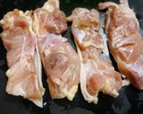 簡単!揚げない☆梅にんにく唐揚げ作り方1写真
