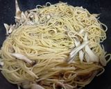 きのこの甘醤油バターパスタ作り方4写真