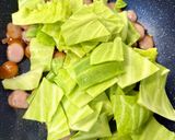 ウインナーとキャベツの回鍋肉丼作り方4写真