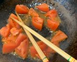 トマトと三つ葉の卵とじ作り方2写真