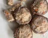 柿入りの椎茸の肉詰め作り方2写真