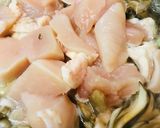 鍋の素●鶏肉＆ミニ豆腐の鶏きのこ鍋作り方2写真