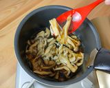 ハンバーグステーキきのこたっぷり餡かけ作り方5写真