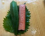 オクラとカニカマの肉シソ巻き作り方2写真