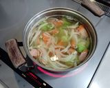 ロマネスコとウインナーのスープ作り方3写真