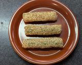 W胡麻！ちくわと大葉のライスペーパー焼き作り方5写真