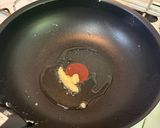 【簡単副菜】オイスターソースで舞茸小松菜の卵炒め作り方2写真