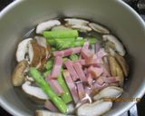 しいたけベーコンのあったかスープ😋作り方2写真