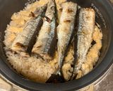 簡単　秋のサンマの炊き込みご飯作り方6写真