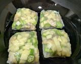 あさりとオクラのもっちり焼き作り方3写真