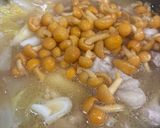 鳥もも肉、なめこ、白菜味噌鍋作り方6写真