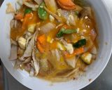 お一人様野菜たっぷりバーベキュー味親子丼作り方15写真
