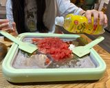 手作スイカとCCのかき氷作り方2写真