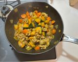 かぼちゃとゴロゴロ野菜のオムレツ風作り方3写真